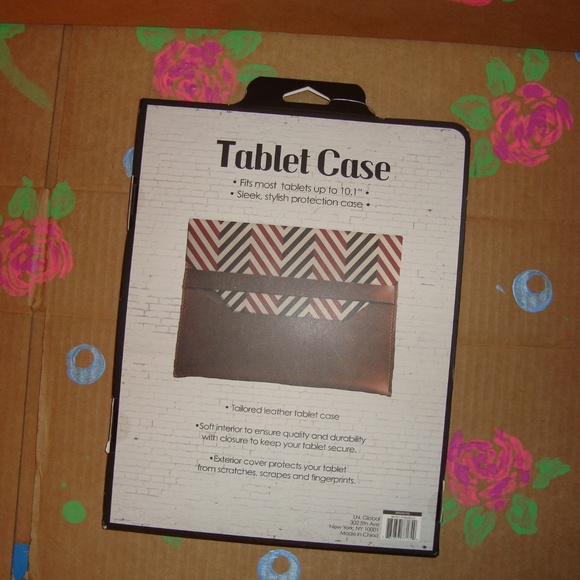 Leather Tablet Case Fits Up To 10.1" - Picture 3 of 4